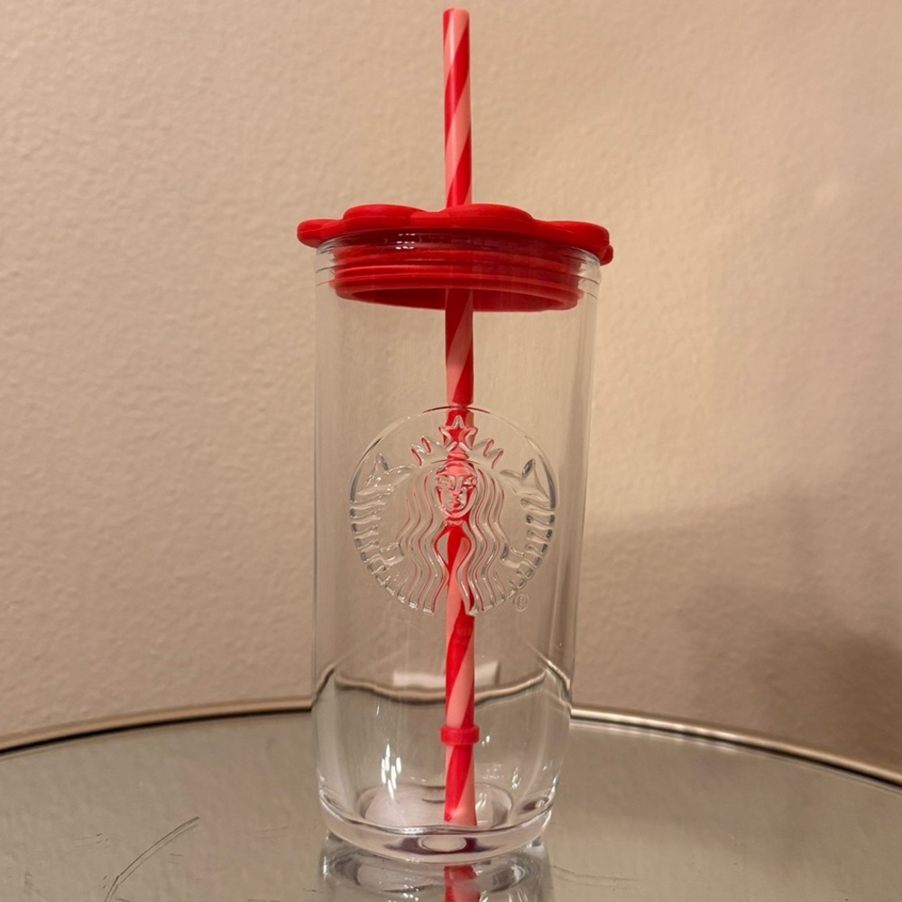 Starbucks 2026 Valentines Day
Heart Glass Tumbler